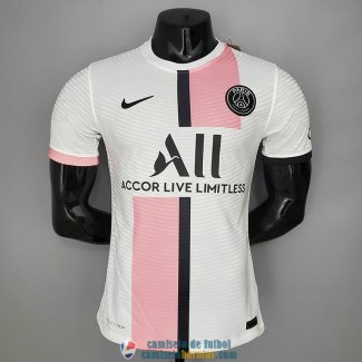 Camiseta Authentic PSG Pink White 2021/2022