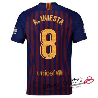 Camiseta Barcelona Primera Equipacion 8#A.INIESTA 2018-2019
