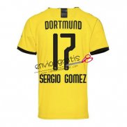 Camiseta Borussia Dortmund Primera Equipacion 17 SERGIO GOMEZ 2019-2020
