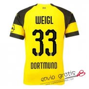 Camiseta Borussia Dortmund Primera Equipacion 33#WEIGL 2018-2019