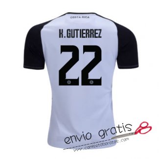 Camiseta Costa Rica Segunda Equipacion 22#K.GUTIERREZ 2018