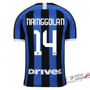 Camiseta Inter Milan Primera Equipacion 14#NAINGGOLAN 2019-2020