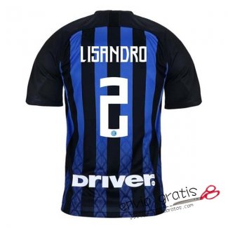 Camiseta Inter Milan Primera Equipacion 2#LISANDRO 2018-2019
