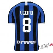 Camiseta Inter Milan Primera Equipacion 8#VECINO 2019-2020
