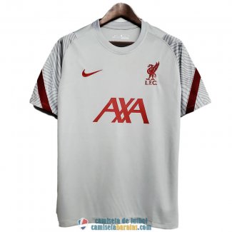 Camiseta Liverpool Training Light Gray 2020/2021