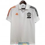 Camiseta Manchester United Polo Orange White Black 2020/2021