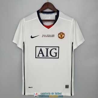 Camiseta Manchester United Retro Segunda Equipacion Champions League 2008/2009