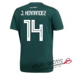 Camiseta Mexico Primera Equipacion 14#J.HERNANDEZ 2018