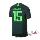 Camiseta Nigeria Segunda Equipacion 15#JOEL OBI 2018