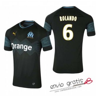 Camiseta Olympique Marseille Segunda Equipacion 6#ROLANDO 2018-2019