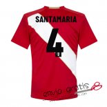 Camiseta Peru Segunda Equipacion 4#SANTAMARIA 2018