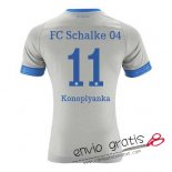 Camiseta Schalke 04 Segunda Equipacion 11#Konoplyanka 2018-2019