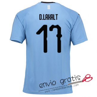 Camiseta Uruguay Primera Equipacion 17#D.LAXALT 2018