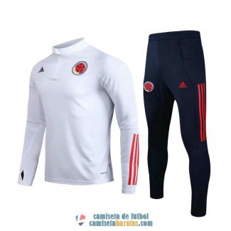 Colombia Sudadera De Entrenamiento White + Pantalon 2020/2021