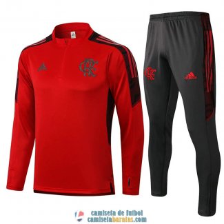 Flamengo Sudadera De Entrenamiento Red + Pantalon Black 2021/2022