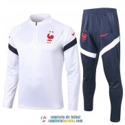 Francia Sudadera De Entrenamiento White + Pantalon 2020/2021