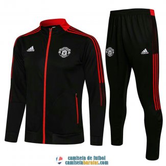 Manchester United Chaqueta Black III + Pantalon Black 2021/2022