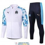 Olympique Marseille Chaqueta White + Pantalon 2020/2021