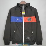 PSG x JORDAN Chaqueta Rompevientos Black Blue Red 2021/2022 PSG x JORDAN Chaqueta Rompevientos Black Blue Red 2021/2022