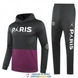 PSG x JORDAN Sudadera Capucha Black Purple+ Pantalon 2020/2021 PSG x JORDAN Sudadera Capucha Black Purple+ Pantalon 2020/2021