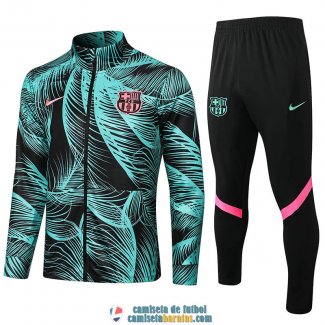 Barcelona Chaqueta Green II + Pantalon Black II 2021/2022