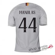 Camiseta AS Roma Segunda Equipacion 44#MANOLAS 2018-2019