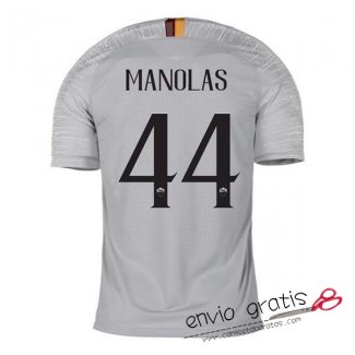 Camiseta AS Roma Segunda Equipacion 44#MANOLAS 2018-2019