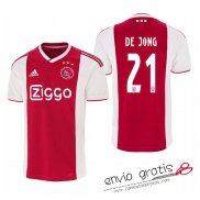 Camiseta Ajax Primera Equipacion 21#DE JONG 2018-2019