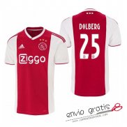 Camiseta Ajax Primera Equipacion 25#DOLBERG 2018-2019