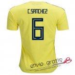 Camiseta Colombia Primera Equipacion 6#C.SANCHEZ 2018