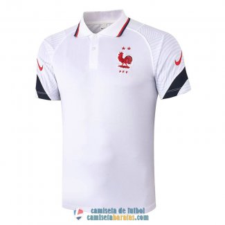 Camiseta Francia Polo White 2020/2021