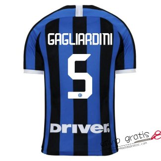 Camiseta Inter Milan Primera Equipacion 5#GAGLIARDINI 2019-2020