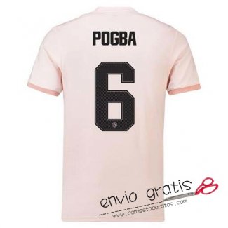 Camiseta Manchester United Segunda Equipacion 6#POGBA Cup Printing 2018-2019