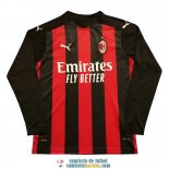 Camiseta Manga Larga AC Milan Primera Equipacion 2020/2021