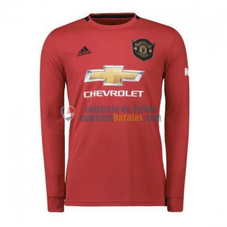 Camiseta Manga Larga Manchester United Primera Equipacion 2019-2020