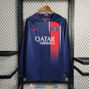 Camiseta Manga Larga PSG Primera Equipacion 2023/2024