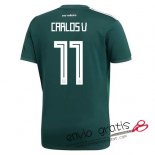 Camiseta Mexico Primera Equipacion 11#CARLOS V 2018