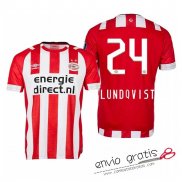 Camiseta PSV Eindhoven Primera Equipacion 24#LUNDQVIST 2018-2019