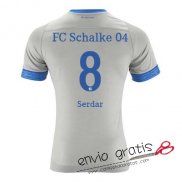 Camiseta Schalke 04 Segunda Equipacion 8#Serdar 2018-2019
