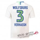 Camiseta VfL Wolfsburg Segunda Equipacion 3#VERHAEGH 2018-2019