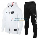 PSG x Jordan Chaqueta Capucha White + Pantalon 2019-2020 PSG x Jordan Chaqueta Capucha White + Pantalon 2019-2020