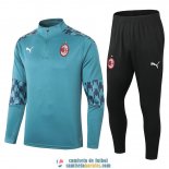 AC Milan Sudadera De Entrenamiento Green + Pantalon 2020/2021