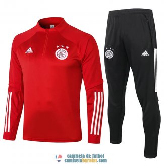 Ajax Sudadera De Entrenamiento Red + Pantalon 2020/2021