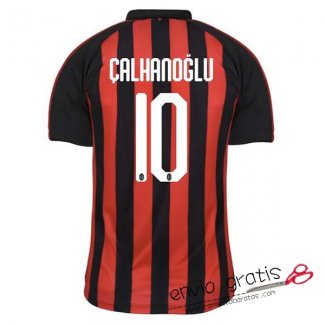 Camiseta AC Milan Primera Equipacion 10#CALHANOGLU 2018-2019