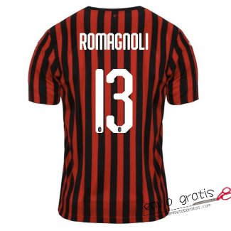 Camiseta AC Milan Primera Equipacion 13#ROMAGNOLI 2019-2020