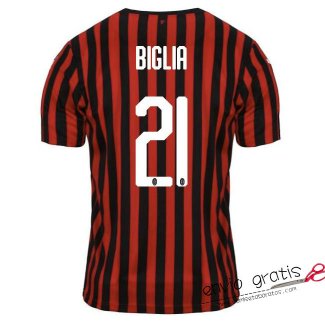 Camiseta AC Milan Primera Equipacion 21#BIGLIA 2019-2020