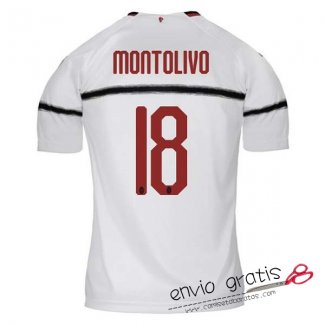 Camiseta AC Milan Segunda Equipacion 18#MONTOLIVO 2018-2019