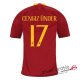 Camiseta AS Roma Primera Equipacion 17#CENGIZ UNDER 2018-2019