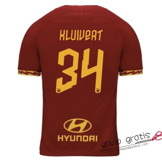 Camiseta AS Roma Primera Equipacion 34#KLUIVERT 2019-2020