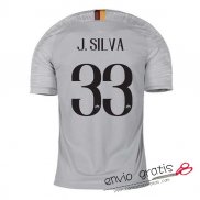 Camiseta AS Roma Segunda Equipacion 33#J.SILVA 2018-2019